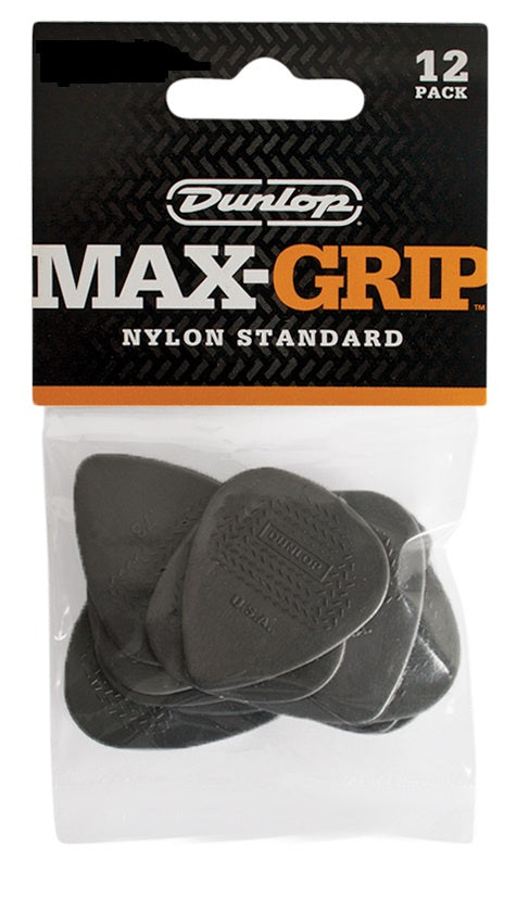 Dunlop .88mm Nylon Standard Max-Grip Pick Pack - 12 Picks