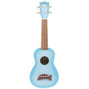 Makala MK-SD Soprano Dolphin Ukulele - Light Blue Burst