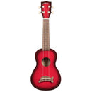Makala MK-SD Soprano Dolphin Ukulele - Red Burst