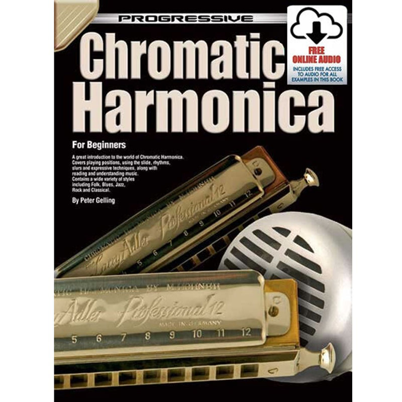 Progressive Chromatic Harmonica Book/Online Audio