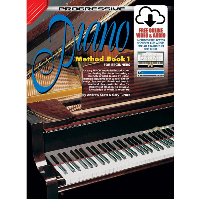 Progressive Piano Method Book 1 Book/Online Video & Audio