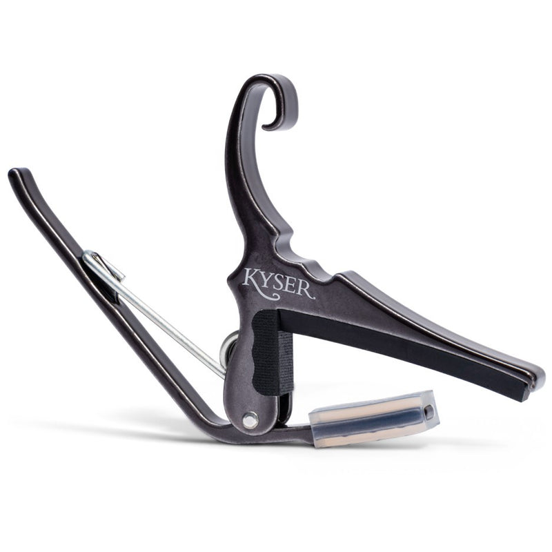 Kyser KG6 Quick Change Capo for Acoustic or Electric Guitar - Black Chrome