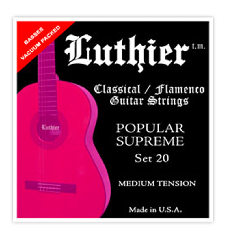 Luthier Set 20 Popular Supreme Nylon Set - Medium Tension