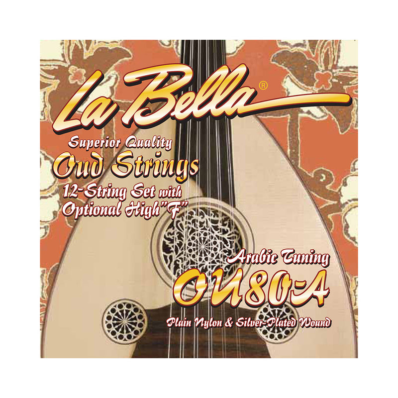 La Bella OU80-A Arabic Oud Strings 12 String Set w/optional High F included
