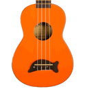 Makala MK-SD Soprano Dolphin Ukulele - Solid Orange Gloss