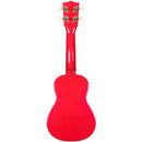Makala MK-SD Soprano Dolphin Ukulele - Solid Red Gloss