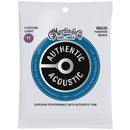 Martin MA535 Authentic SP 92/8 Custom Light Phosphor Bronze Acoustic Guitar Strings 11-52