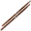 Promark Firegrain Classic 5B Flame Tempered Hickory Drum Sticks Wood Tip