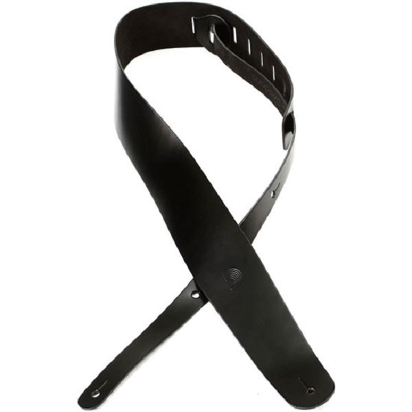 Planet Waves Deluxe Series Classic Leather Guitar Strap (Black)