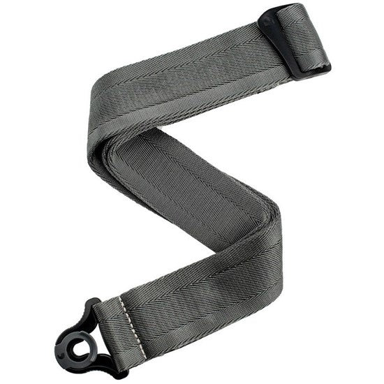 *Promo* D'Addario Auto Lock Nylon Guitar Strap - Metal Grey