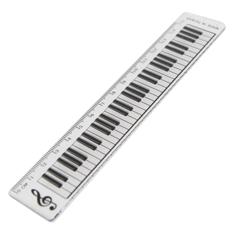 Ruler with Piano Keys - 15cm