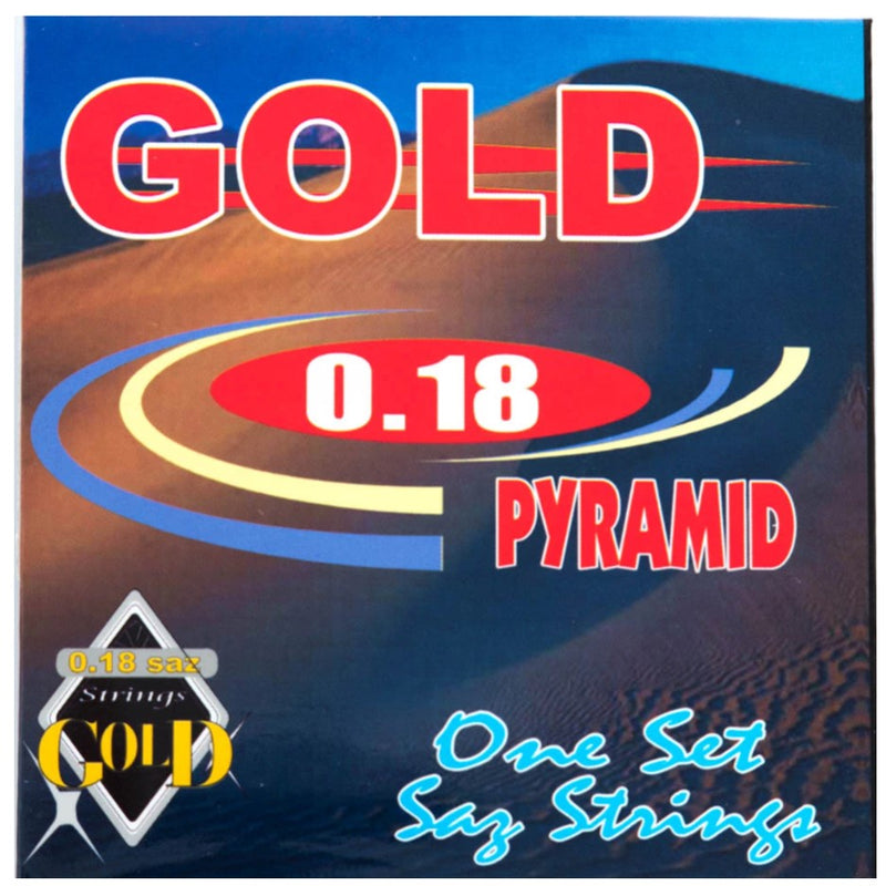 Pyramid Professional Gold 0.18 Saz Strings - Short Neck