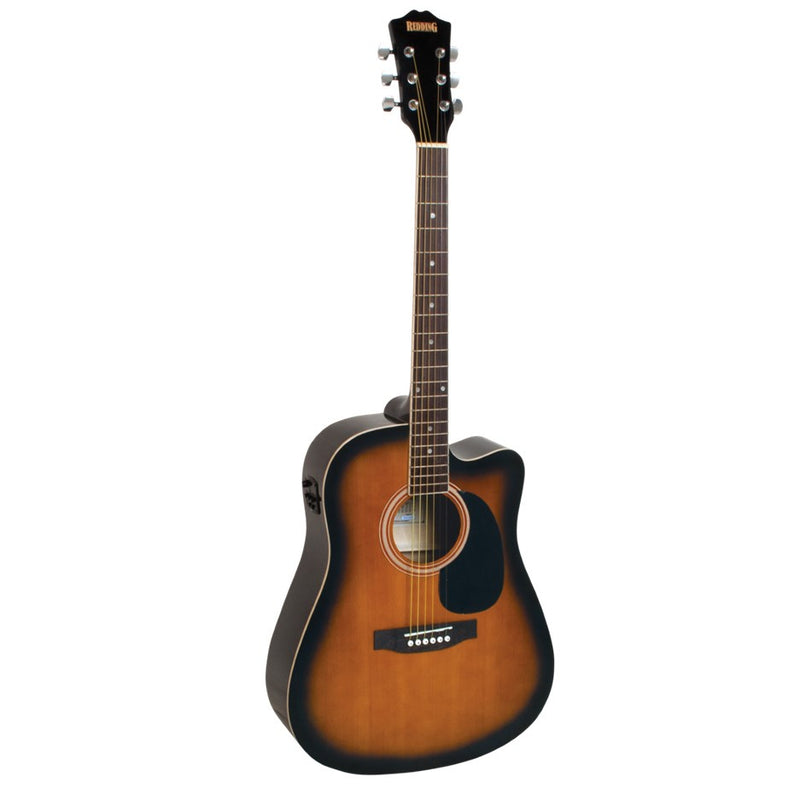 Redding RED50CETS Dreadnought Acoustic w/pickup - Tobacco Sunburst