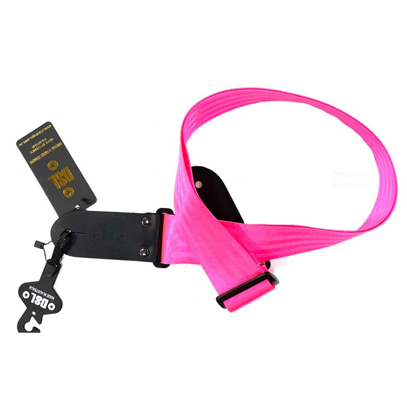 DSL SB20 Seatbelt Webbing Guitar Strap - Pink