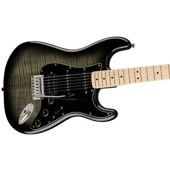 Squier Affinity Stratocaster FMT HSS Maple Fingerboard Black Pickguard - Black Burst