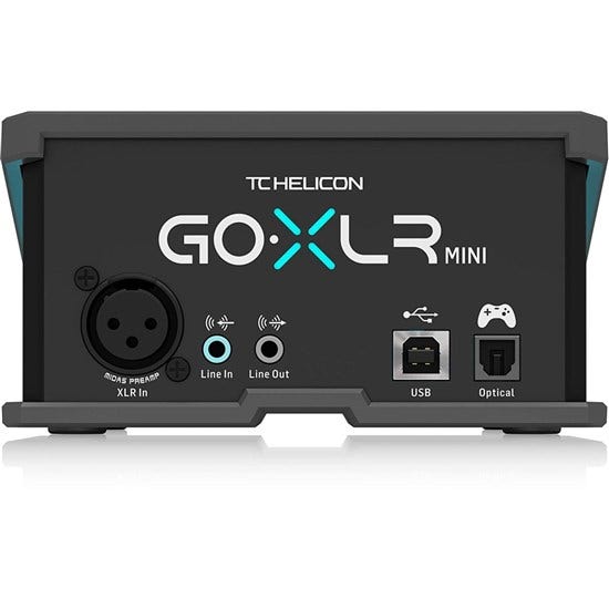 TC Helicon Go XLR Mini All-in-One Audio Interface for Streamers & Content Creators
