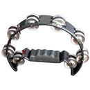 Mano Percussion TMP11B 1/2 Moon Tambourine - Black