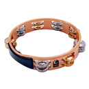 Toca T1010-ABC Acacia 10" Tambourine - Brass/Nickel Jingles
