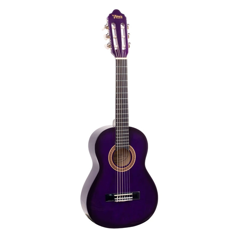 Valencia VC101PPS Classical Guitar 1/4 Size - Purple