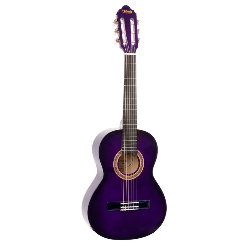 Valencia VC102 1/2 Size Classical Guitar - Purple Burst