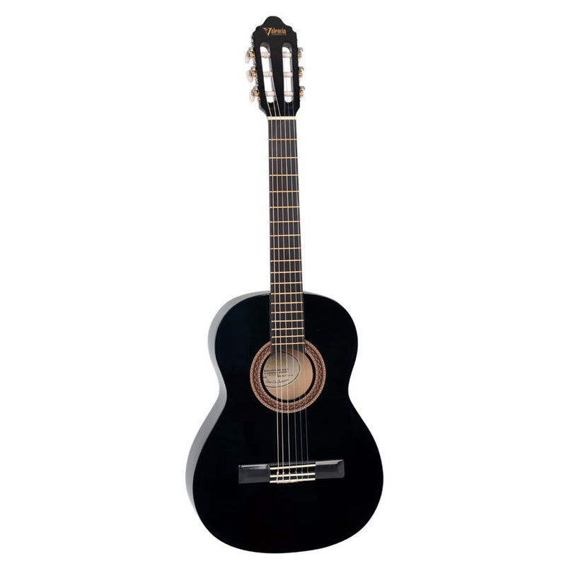 Valencia VC103 3/4 Size Classical Guitar - Black