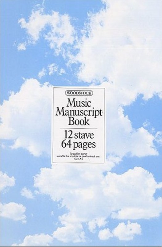Music Manuscript Book, 12 Stave 64 Pages