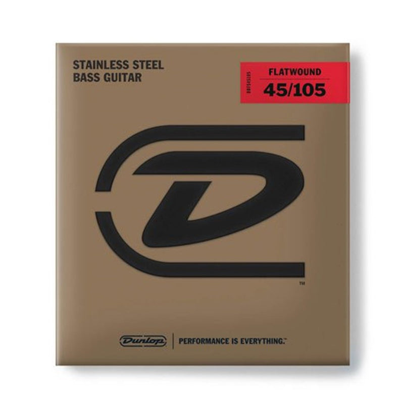 Dunlop DFBS45105 Flatwound Electric Bass Strings 45-105