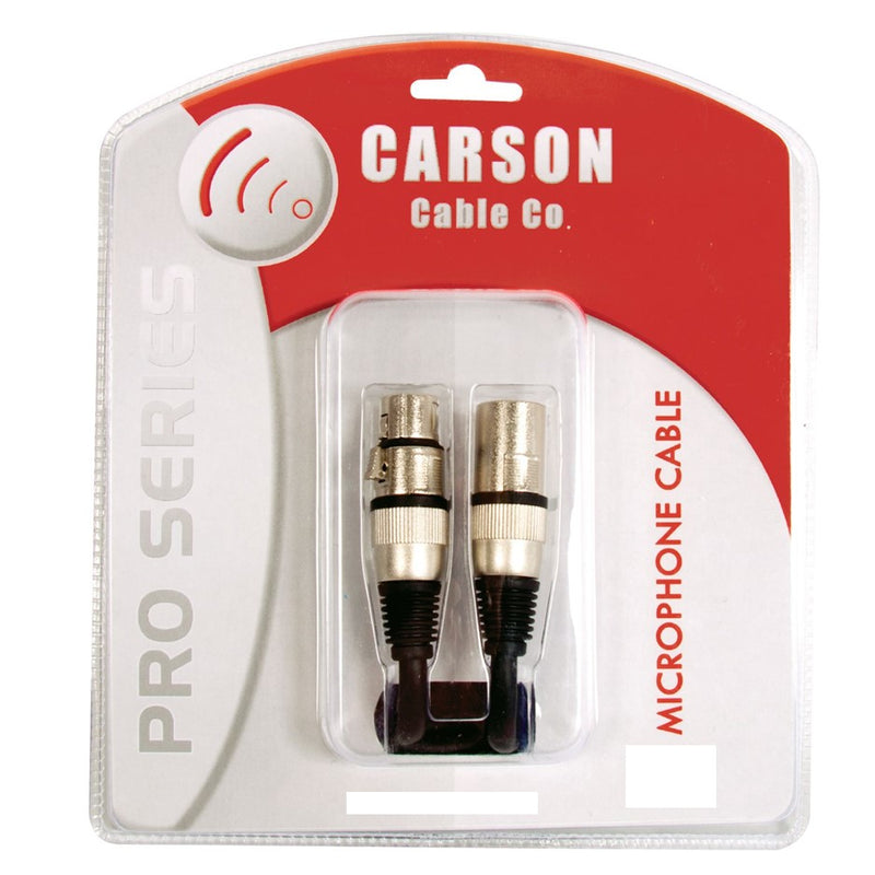 Carson CAM30L Pro Series Microphone Lead XLR (f) to XLR (m) - 9m