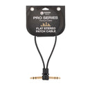 Carson Pro Flat1ST Flat Stereo TRS Patch Cable - 1ft / 30cm