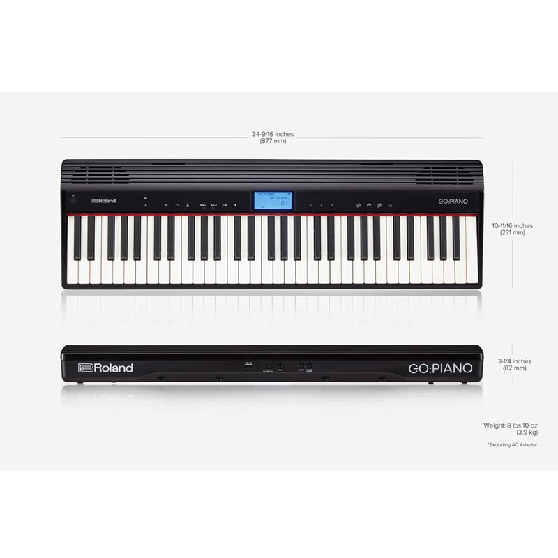 Roland GO:PIANO 61-Note Digital Piano W/Bluetooth (GO61P)