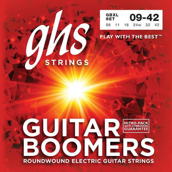 GHS GBXL Boomers Nickel Plated Electric Guitar Strings 9-42