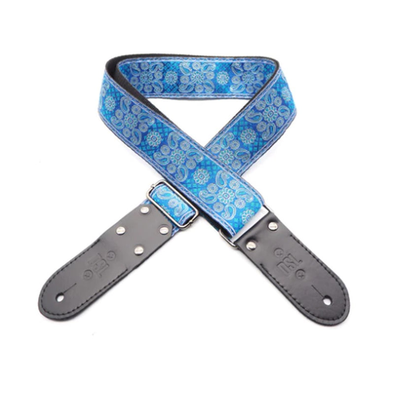 DSL JAC20 2" Wide Guitar Strap - Pais Blue