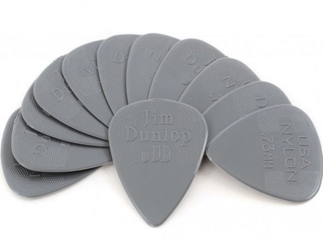 Dunlop .73mm "Greys" Nylon Pick Pack - 12 Picks