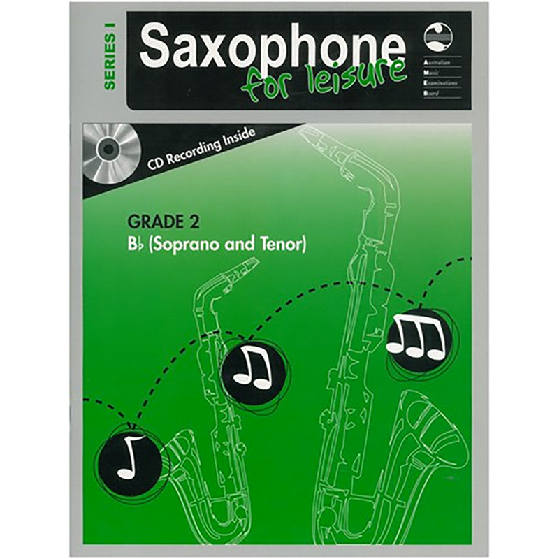 AMEB Saxophone for Leisure Series 1 Grade 2 Book / CD B Flat