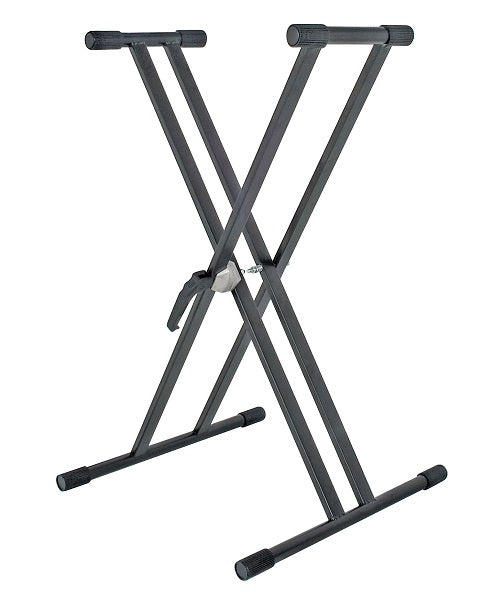 VM Double Braced Keyboard Stand Short Arms - Black
