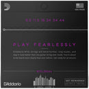 D'Addario NYXL9544 Nickel Wound, Super Light + 9.5-44