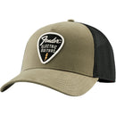 Fender Snap Back Pick Patch Hat - Olive