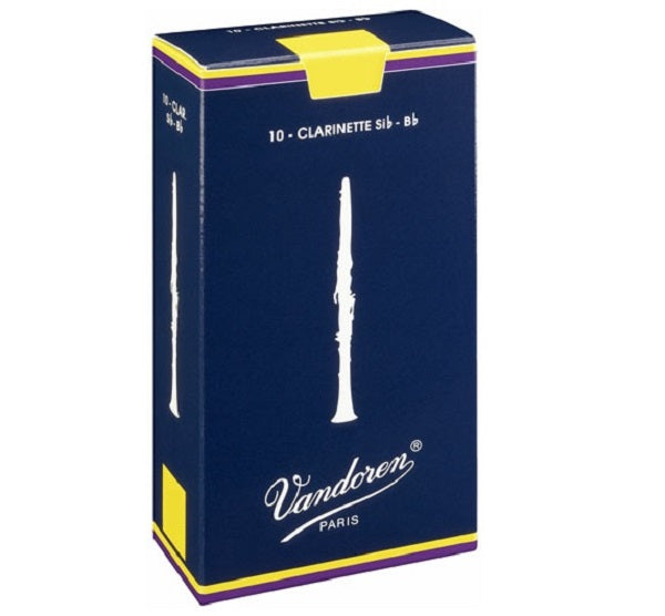 VANDOREN Traditional Bb Clarinet Reeds - 10 Pack (ALL STRENGTHS)