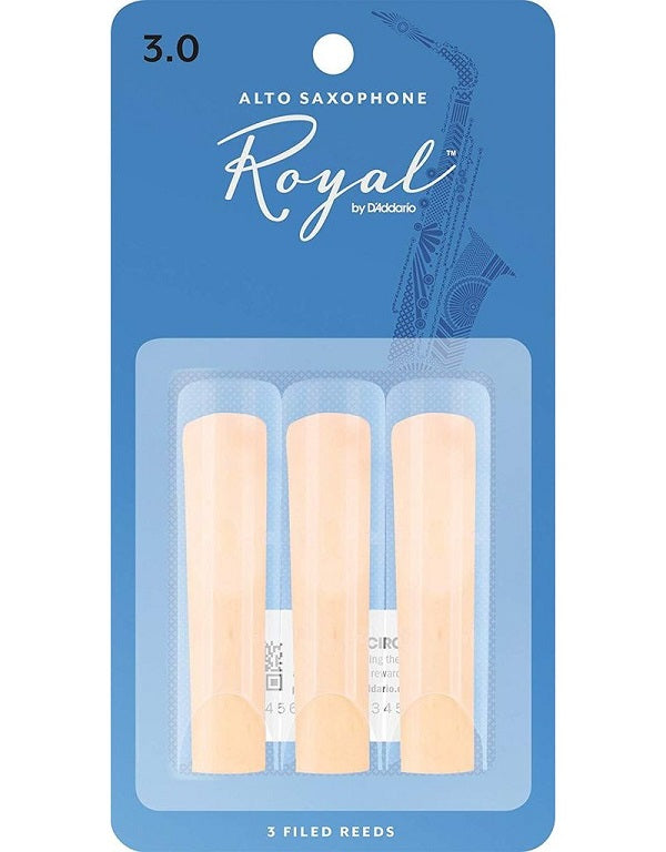 Rico Royal Alto Sax Reeds -3 Pack (ALL STRENGTHS)