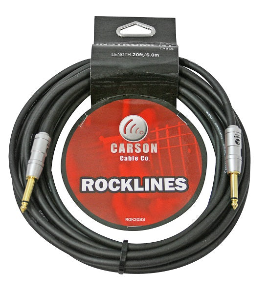 Carson ROK20SS Instrument Lead 20ft - 6.09m