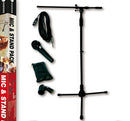 Carson Microphone & Stand Pack - Mic with Carry Bag, Boom Stand, Cable & Clip