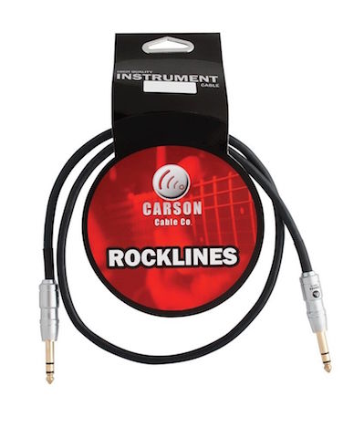Carson Rocklines ROK06ST 6ft / 1.8m Stereo TRS Cable