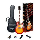SX SE3SKCS LP Style Electric Guitar w/ Accessories (Bag, Tuner, Strap, Cable, Picks) - Cherry Sunburst