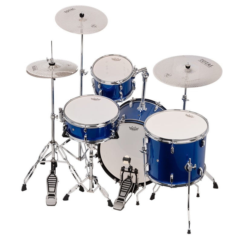 DXP Transit Pack w/ Remo Silent Stroke Heads & Total Percussion Silent Cymbals