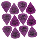 Dunlop 412P Tortex Sharp Guitar Pick, 1.14mm, Purple, 12 Pack