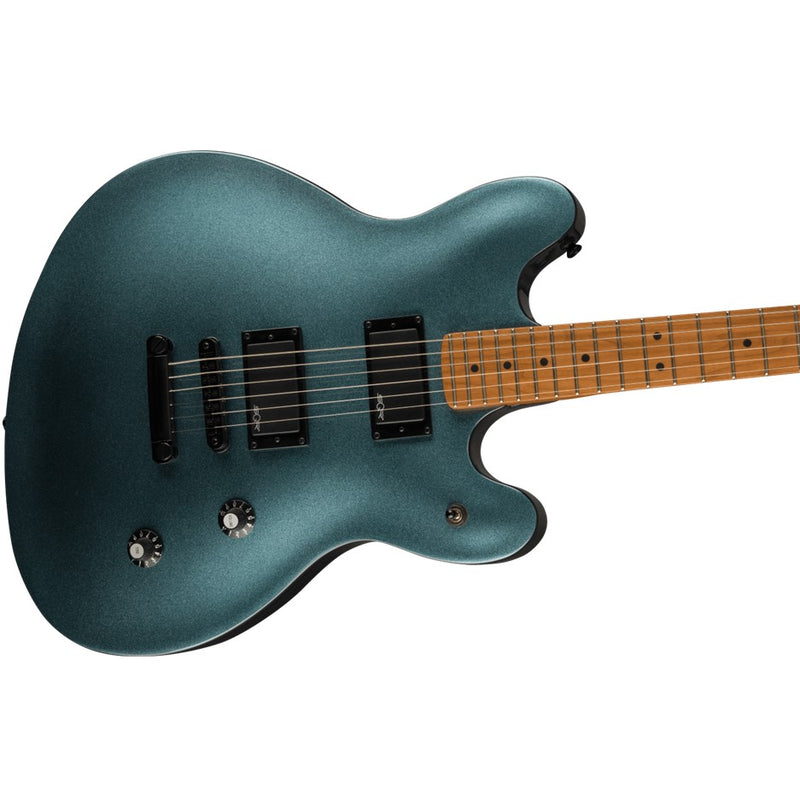 Squier Contemporary Active Starcaster HH w/ Roasted Maple Neck - Gunmetal Metallic Finish