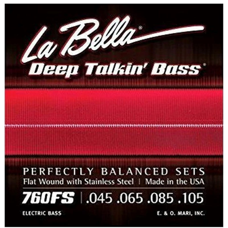 La Bella 760FS Deep Talkin' Flat Wound Bass Strings - (45-105)