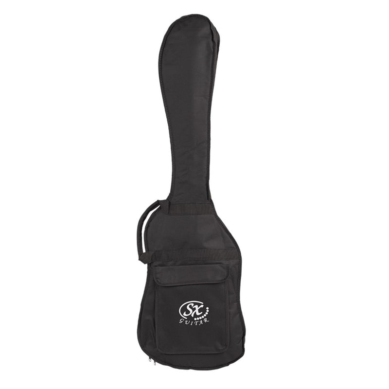 SX VEP62B PJ Bass Guitar w/ Bag - Black