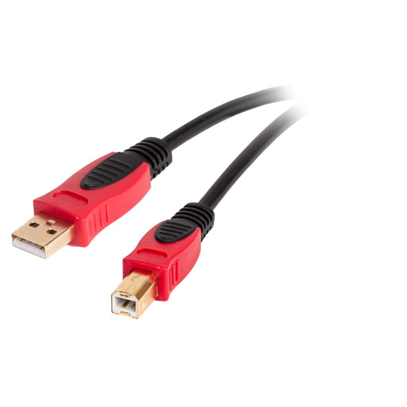 USB 2.0 Printer Cable Type-A male to Type-B male 10'