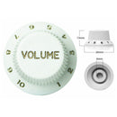 Dunlop Stratocaster Style Volume Knob - White